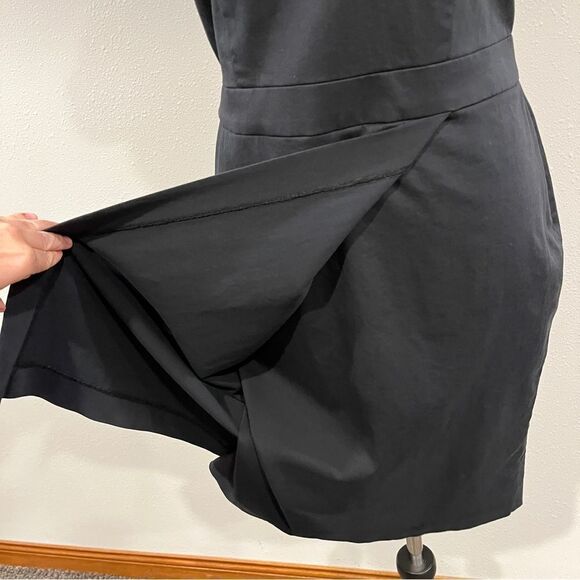 Ava & Aden Elegant Black short sleeve Cold Shoulder mini Dress size 6 - Picture 5 of 13